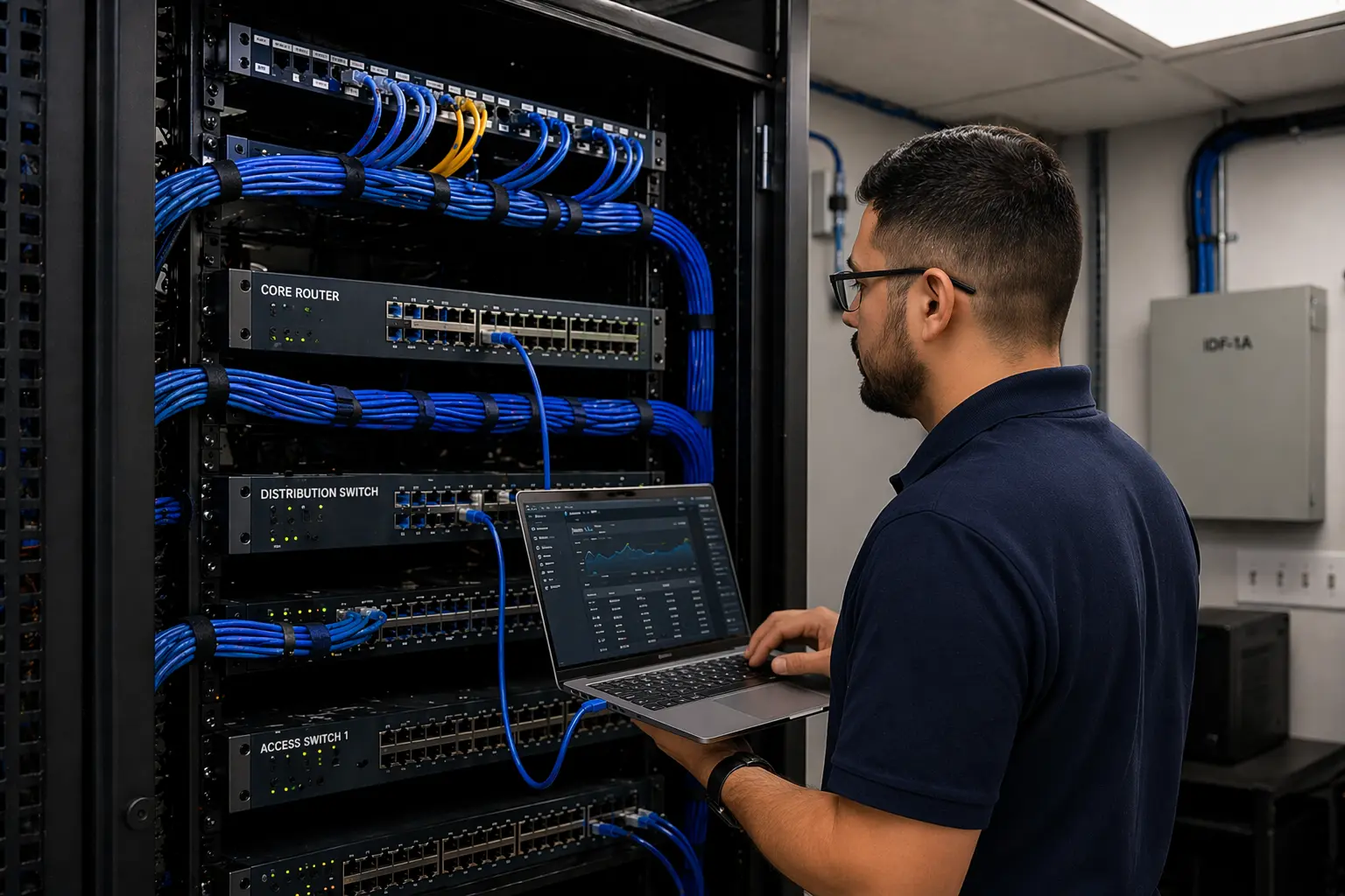 Network infrastructure used by businesses across industries